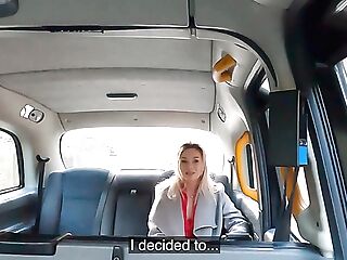Sexy Slender Blonde Cutie Has Joy With The Cab Driver In The Backseat Before Going To The Swapper Club